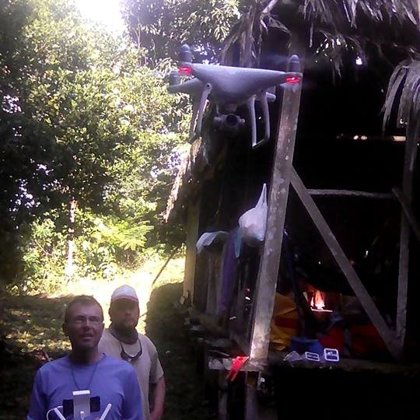 Tomando imagenes con un dron